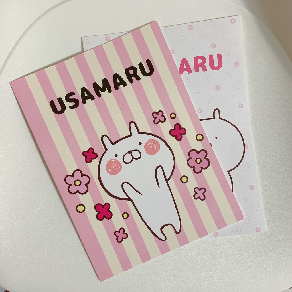 全新 usamaru 兔丸條紋筆記本 兩本一組 | 蝦皮購物