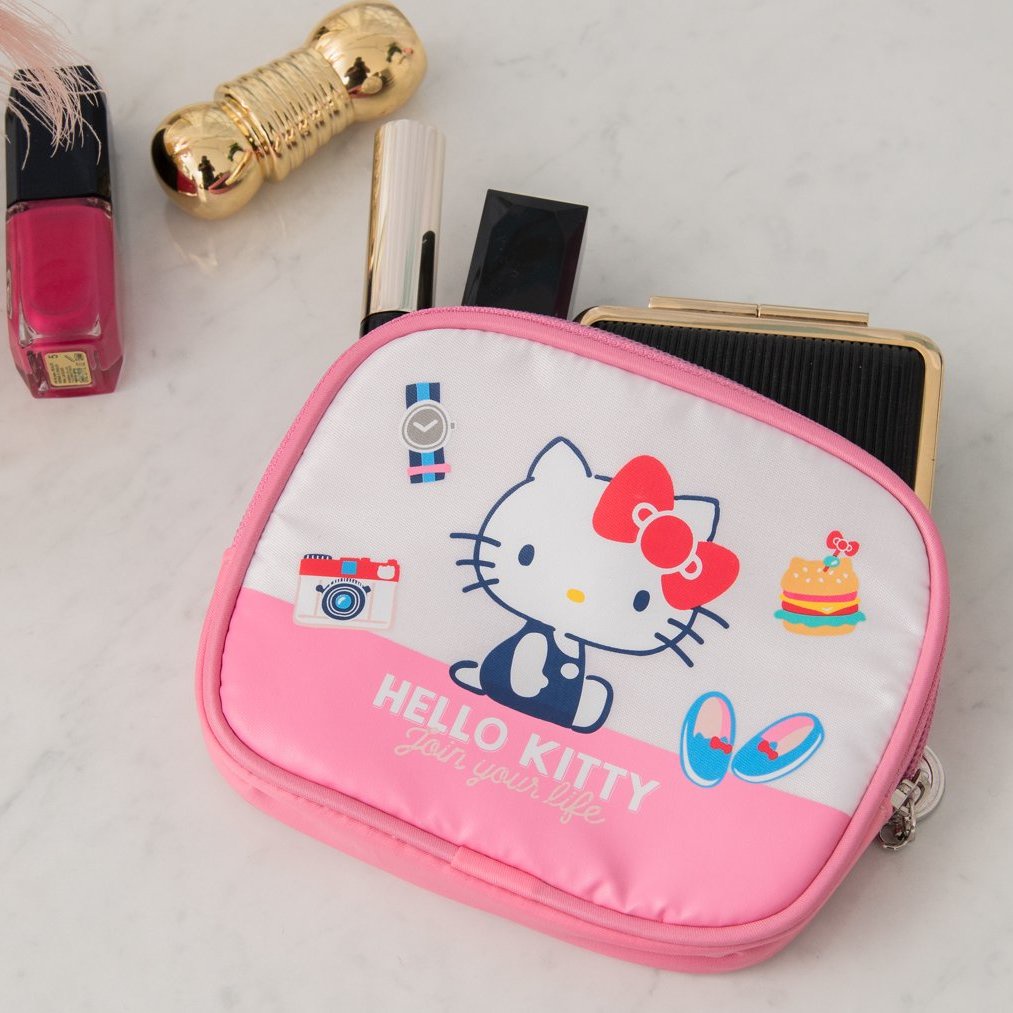 HELLO KITTY經典萬用包/雙子星零錢包/化妝包/卡夾HELLO KITTY 45週年 | 蝦皮購物