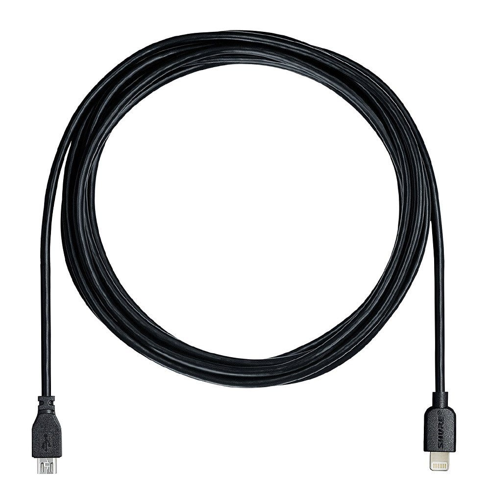 Shure Cavo MicroUSB A Lightning AMV-LTG – Ricambio Originale Per Microfoni MV7, MV88+, MV51, MV5, MVi - 5