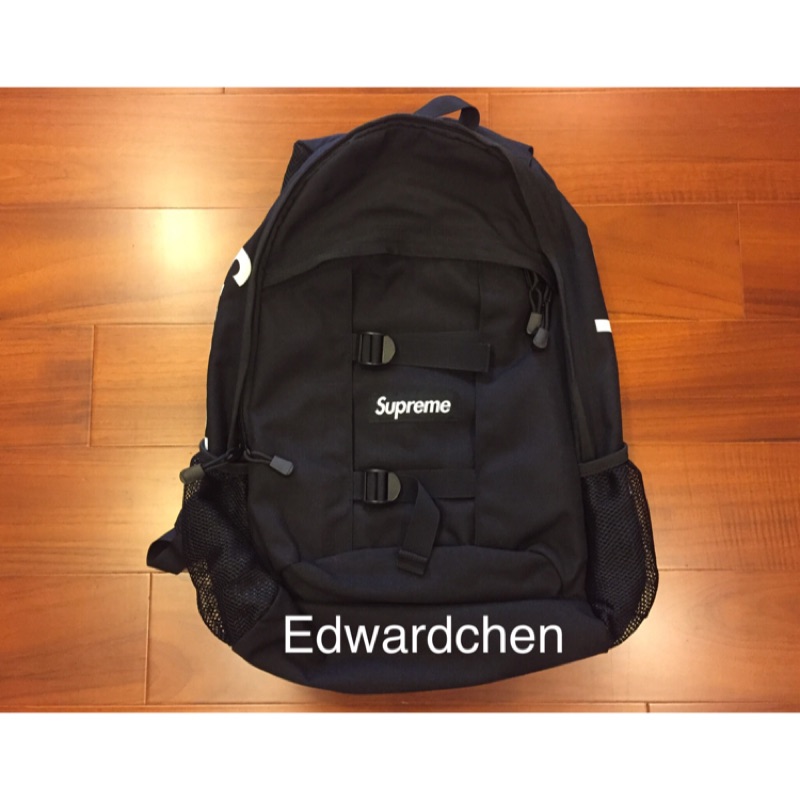 Supreme 36th 36代14 SS Backpack 兩側Logo 絕版黑色後背包| 蝦皮購物