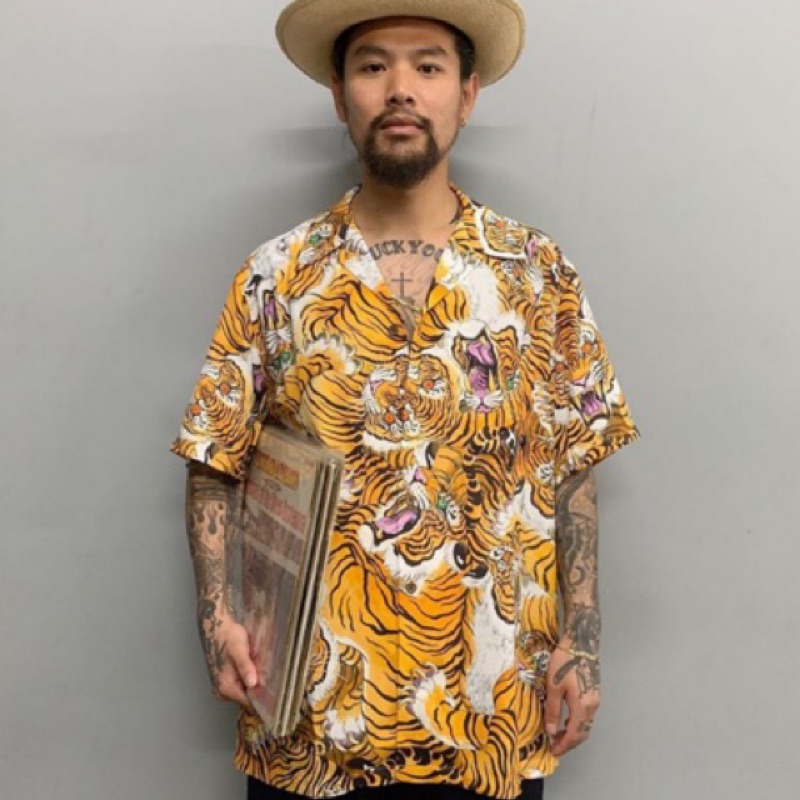 WACKO was MARIA x TIM LEHI 刺青HAWAIIAN SHIRT 百虎千巡| 蝦皮購物