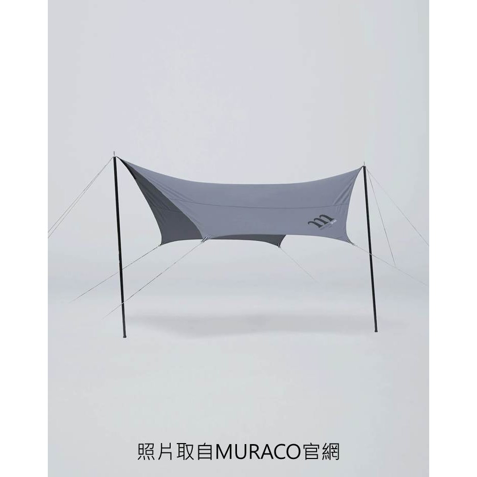 現貨] muraco HEXA ULTRA SPARK 日本露營野營天幕石墨灰色現貨在