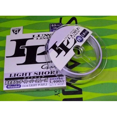 日安路亞< 日本Gamakatsu Luxxe PE Light Shore 4股PE線150米根