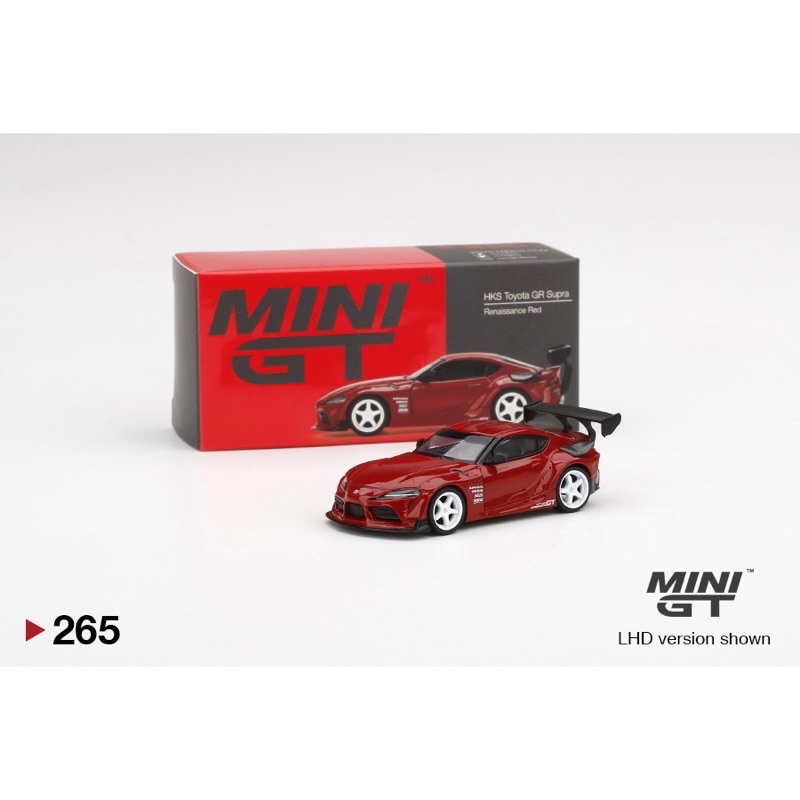 竹北卡谷) Mini GT 1/64 265 HKS Toyota GR Supra Renaissance Red