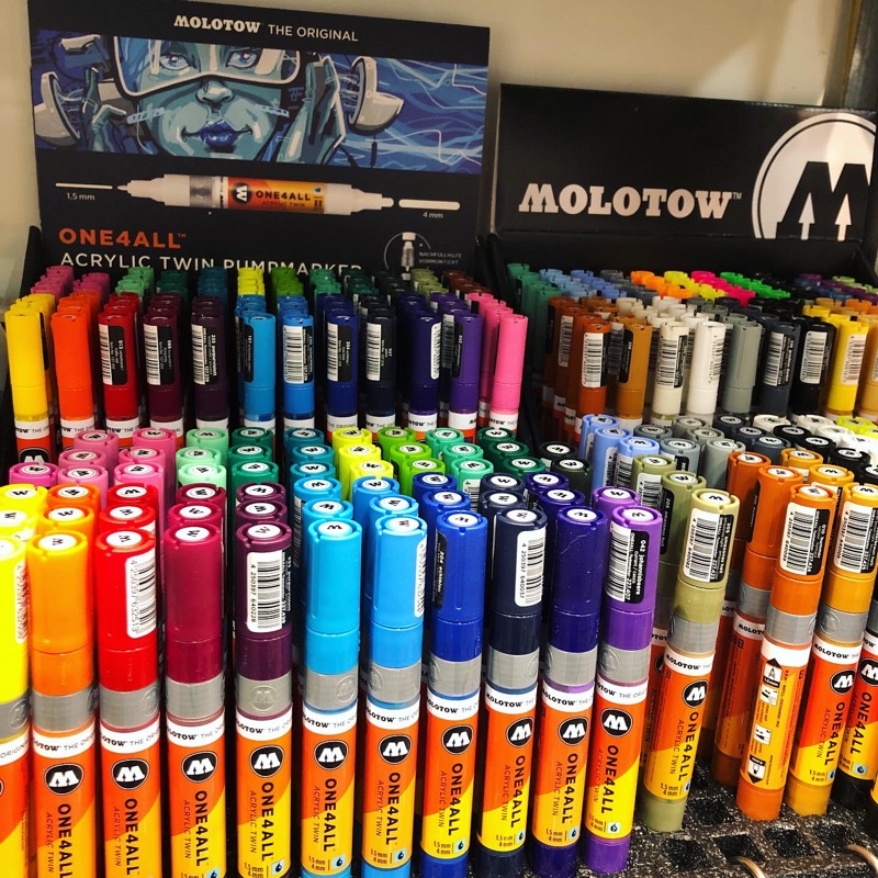 百色美術Molotow one4all TWIN 壓克力麥克筆雙頭48色posca | 蝦皮購物