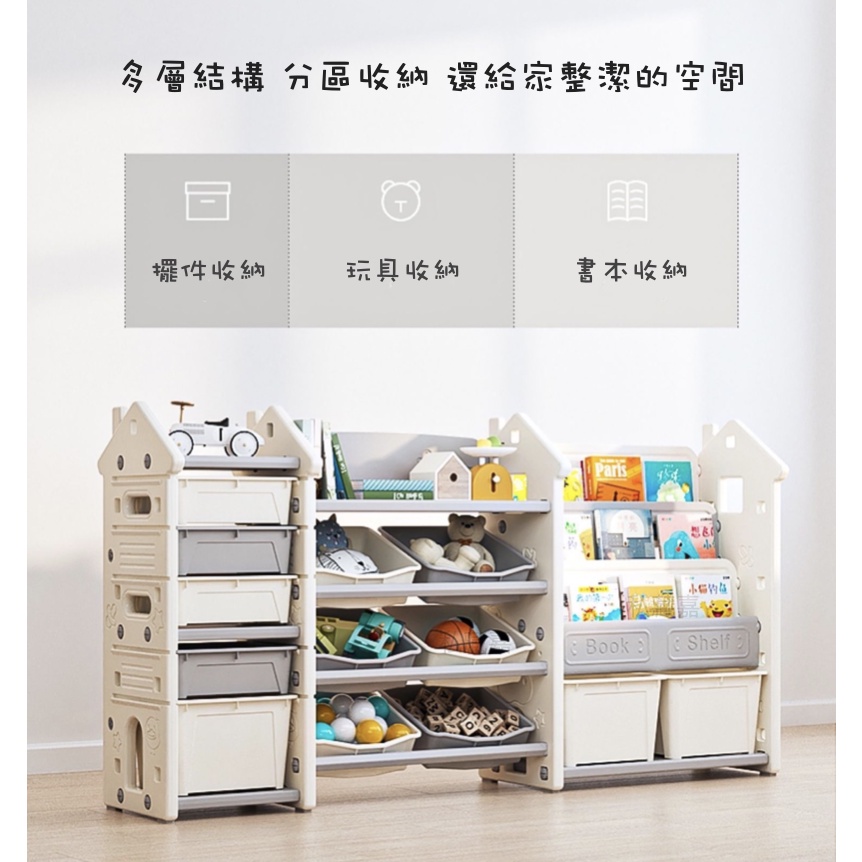 北歐Castle玩具書架 穩固 大容量【私藏嘉】書籍收納架 玩具收納架