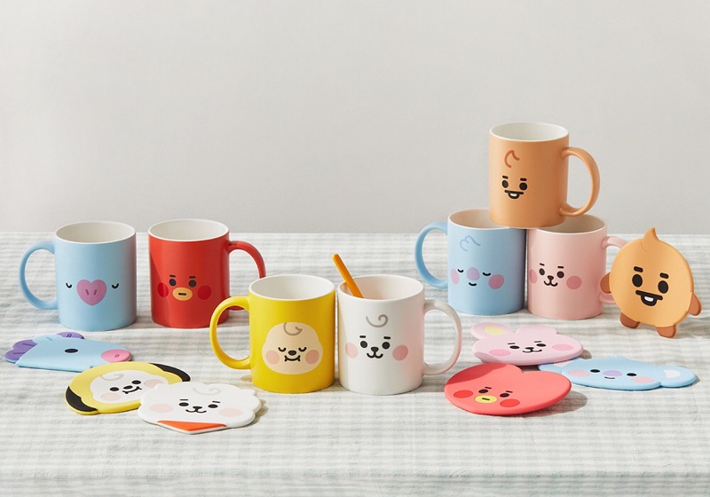 正版BT21 TATA COOKY RJKOYA CHIMMY CHOOKY MANG VAN 馬克杯
