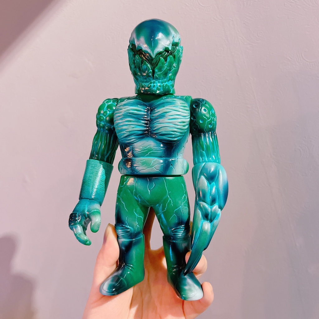 🔥新商品入荷🔥全新 現貨 日制 裂面 RealHead 真頭玩具 アトムA atom 綠色成形 青 白 塗裝 RxH
