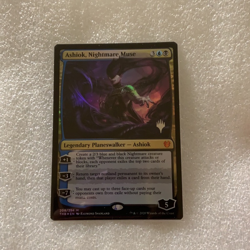 《67》MTG 塞洛斯 ashiok nightmare muse 閃 英文版 冥途求生 蝦皮購物