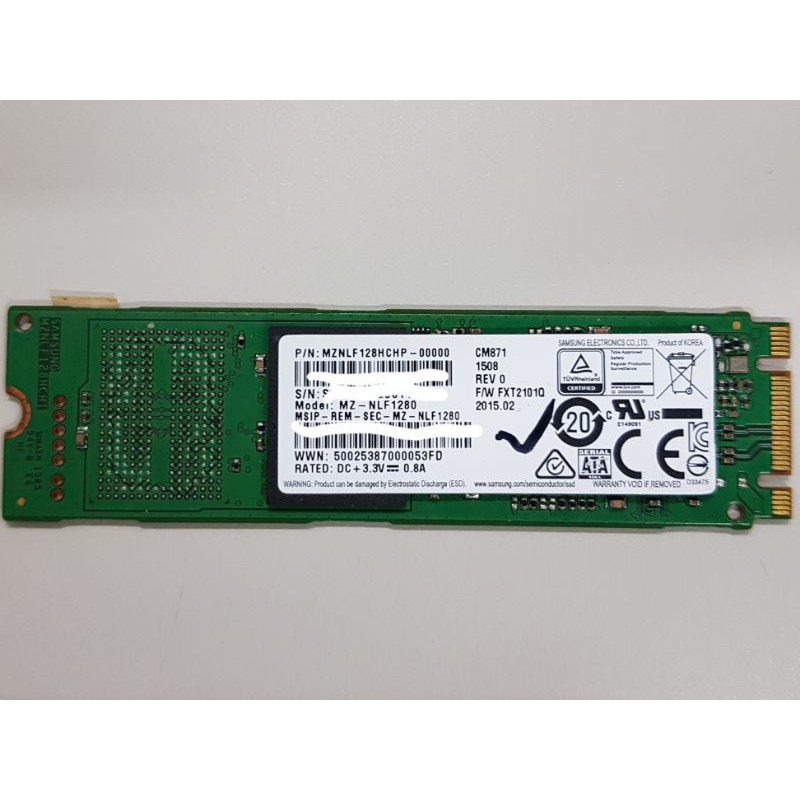 三星Samsung M.2 SATA 2280 SSD 128固態硬碟| 蝦皮購物