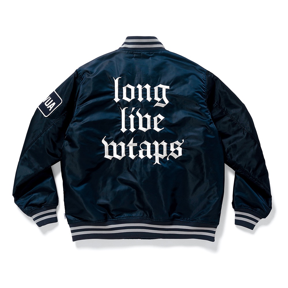 AllenTAPS】WTAPS 18SS BENCH /JACKET.NYLON.SATIN 棒球外套| 蝦皮購物