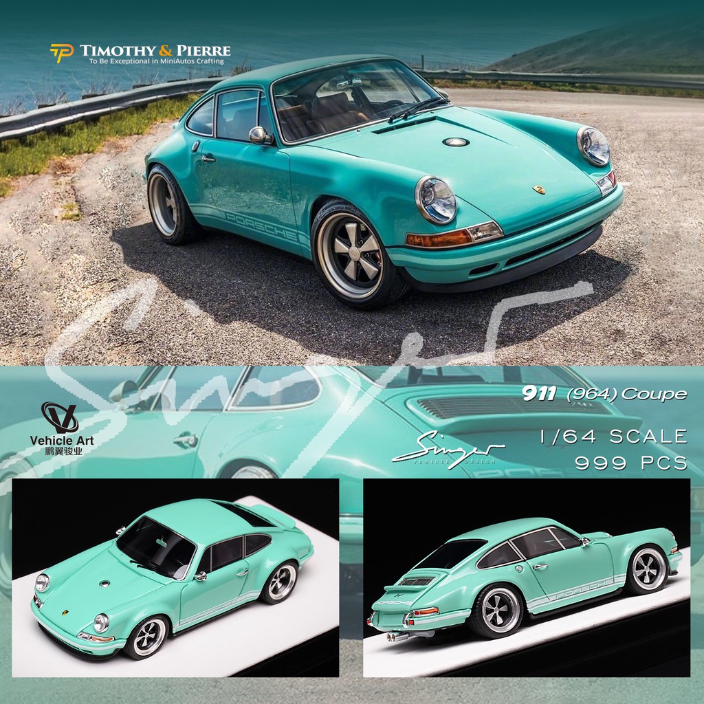 模例】TP 1/64 Singer Porsche 911 (964) Tiffany藍訂製版| 蝦皮購物