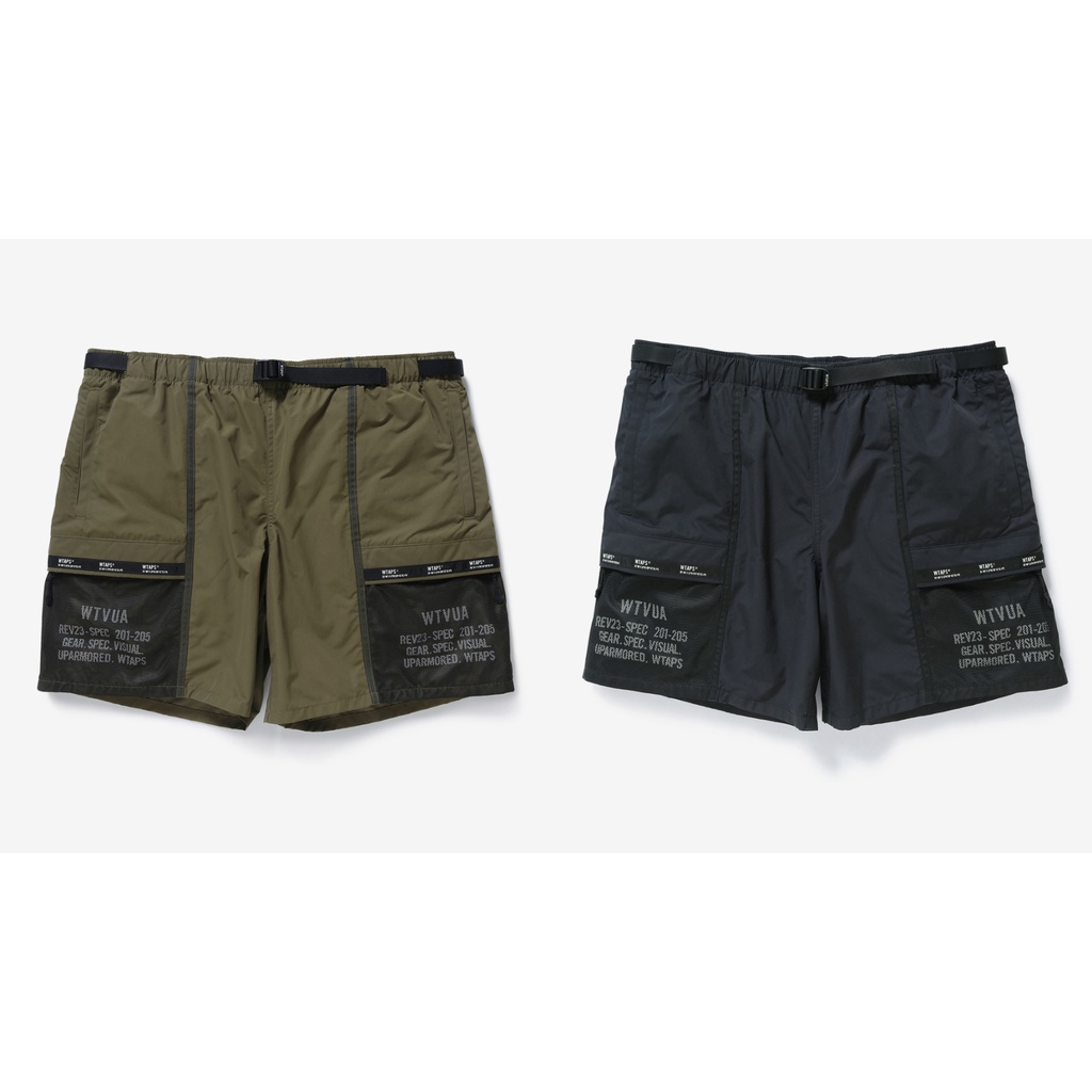 WTAPS 22ss TRACKS SHORTS NYLON TUSSAH ダブルタップス ナイロン ショーツ 221BRDT-PTM07【004】【岩】  - ショートパンツ