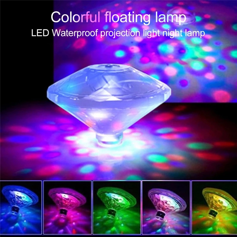浮動水下燈 RGB 潛水電池供電的 LED 迪斯科燈發光秀游泳池派對 Spa 嬰兒沐浴燈 | 蝦皮購物
