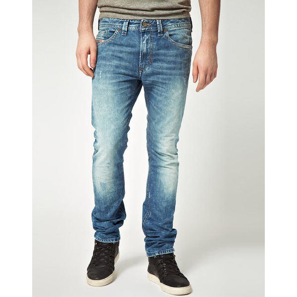 DIESEL THAVAR 仰々しい SLIM-SKINNY WASH0846Y