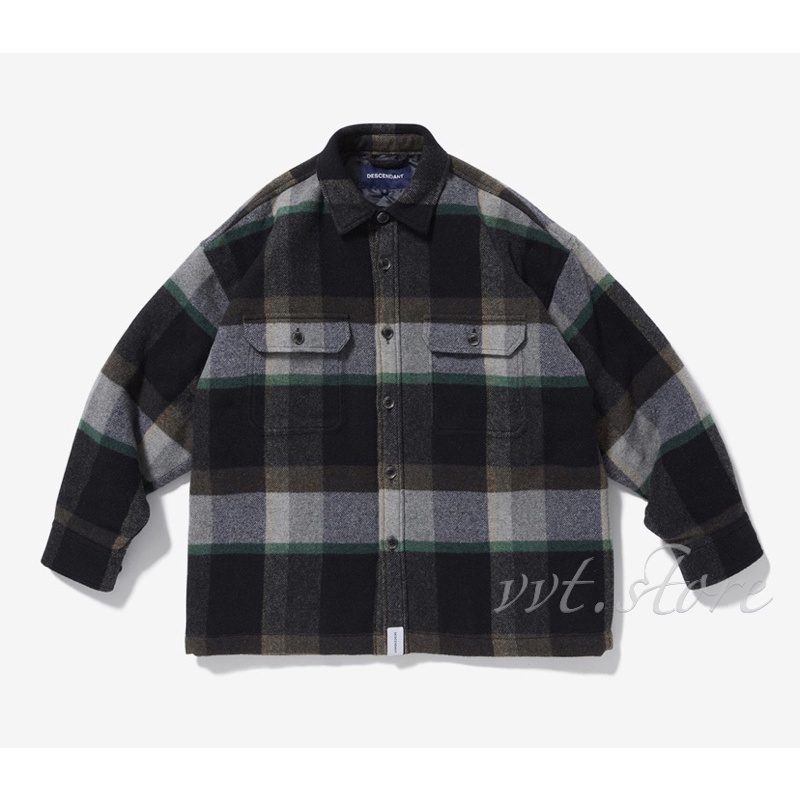 DESCENDANT 21AW CLAIRTON PLAID JACKET 長袖襯衫外套夾克| 蝦皮購物