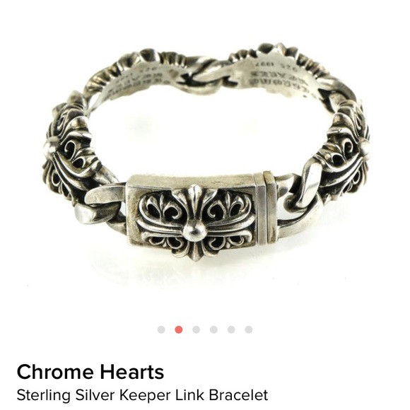 二手美品 chrome hearts keeper link bracelet 手鏈