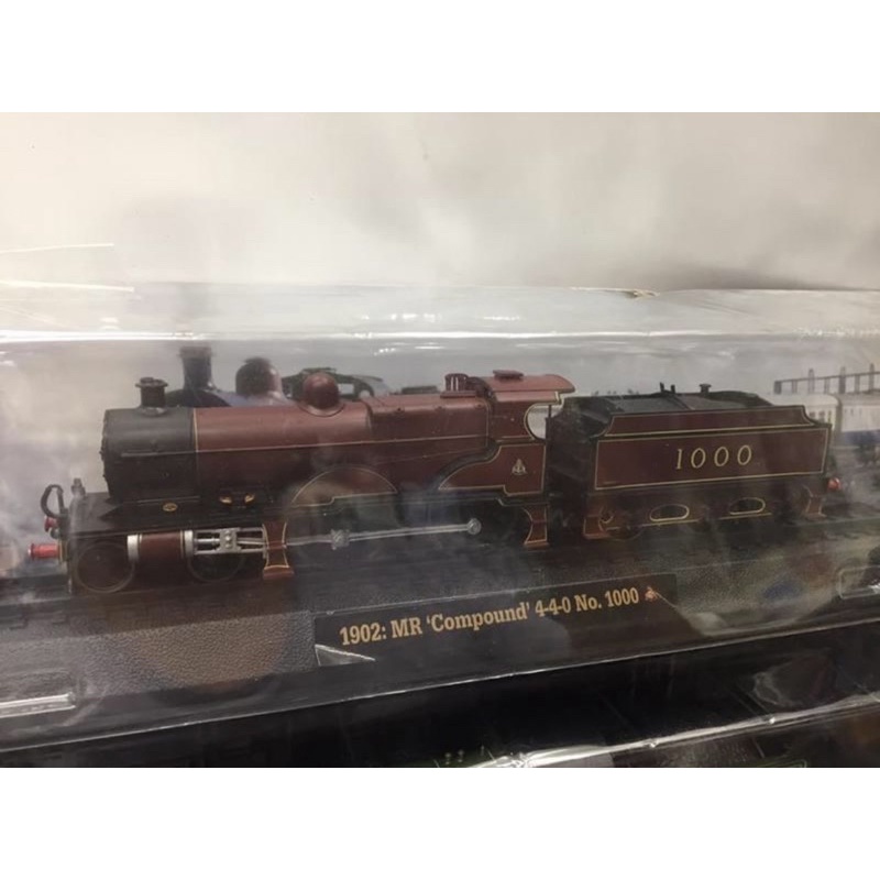 比例 1/76 非1/72 H規 火車 蒸汽火車 塑膠製 1902 MR Compound 4-4-0 No.1000 | 蝦皮購物