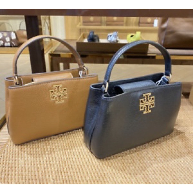 美國 tory burch britten micro 荔枝紋皮革兩用托特包 多色 21/14/8 | 蝦皮購物