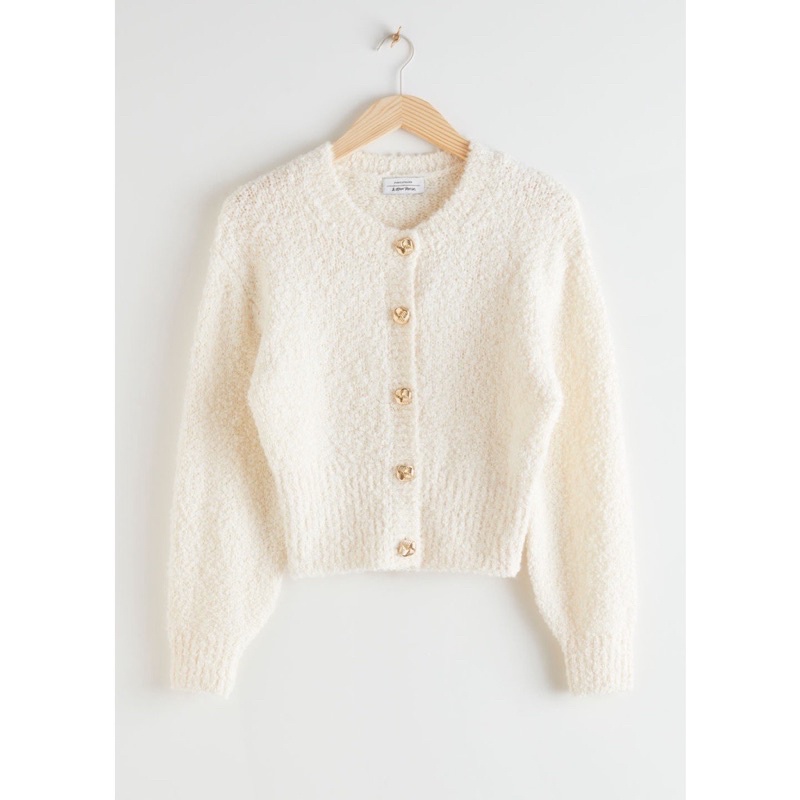 & other stories 劉芒推薦！Bouclé Knit Cropped Cardigan 代購 全新