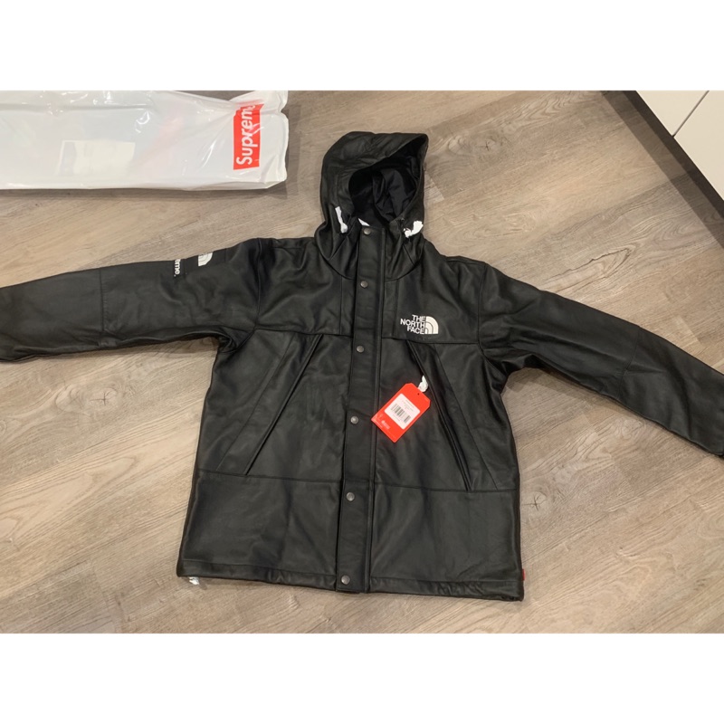Supreme x the north face tnf Leather Mountain 18fw 羊皮外套| 蝦皮購物