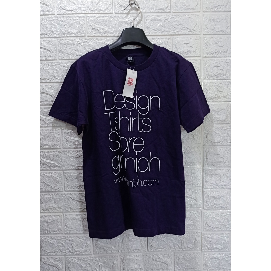 全新品 Design Tshirts Store graniph 深紫色 中重磅短T Size S