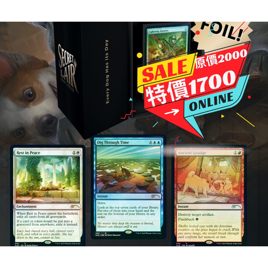 3F TCG 卡牌中心】<限時特價>Secret Lair every dog has its day