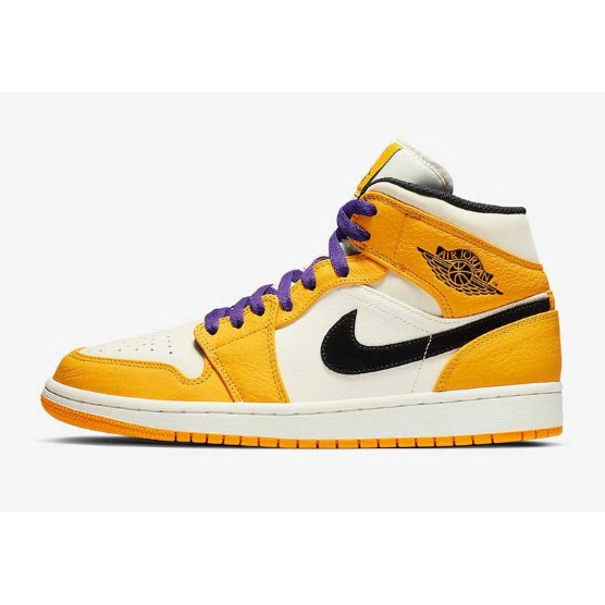 帝安諾❗️實體店面❗️-Air Jordan 1 Mid “Lakers“ 852542-700 紫金