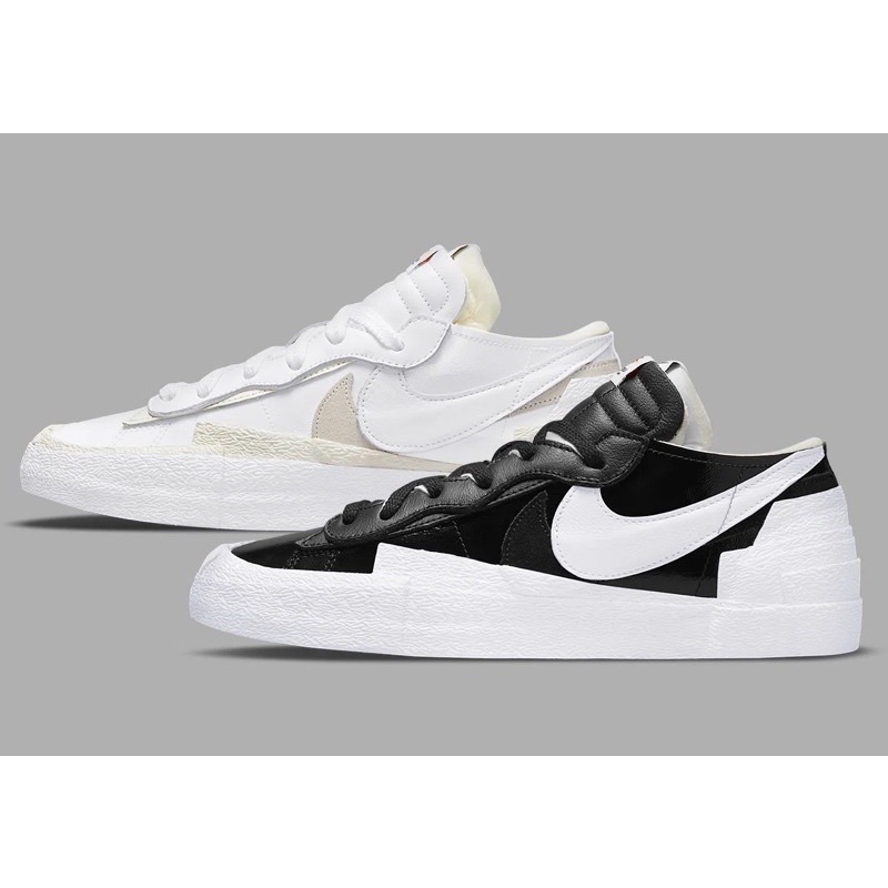 Nike x Sacai blazer low 尺寸：24.5cm(黑1白1)官網購入