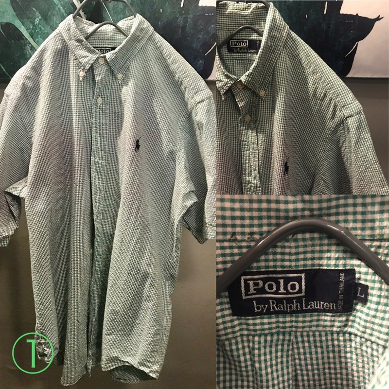 Polo Ralph Lauren short sleeve shirt 古著短袖襯衫二手古着FUKU FUKU