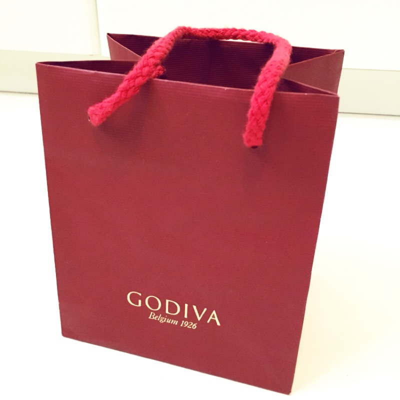 GODIVA 品牌紙袋 提袋 送禮 禮品袋 手提袋 袋子 比利時 巧克力 專櫃