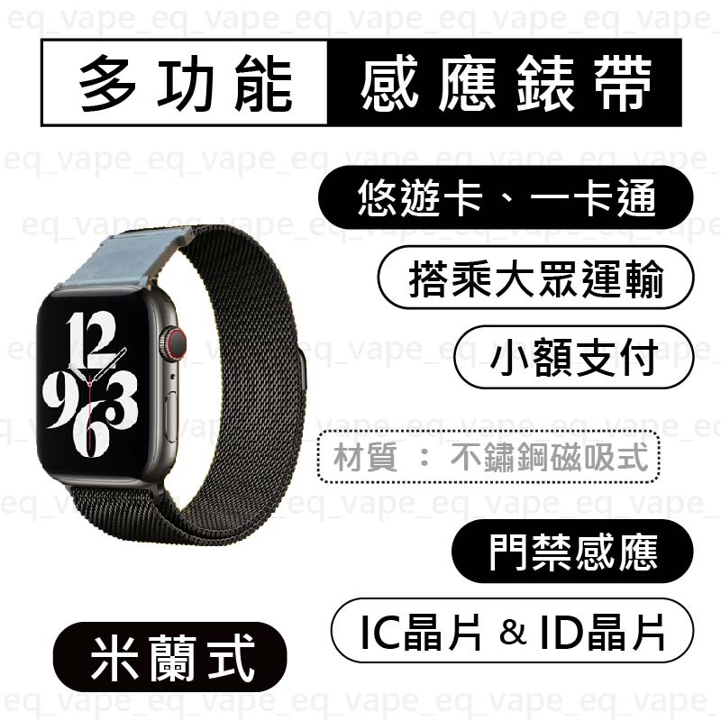 米蘭-不鏽鋼磁吸錶帶-升級版IC晶片】Apple Watch 悠遊卡錶帶一卡通錶帶