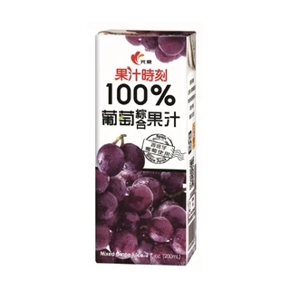 光泉果汁時刻 100%葡萄綜合果汁[箱購] 200ml x 24【家樂福】