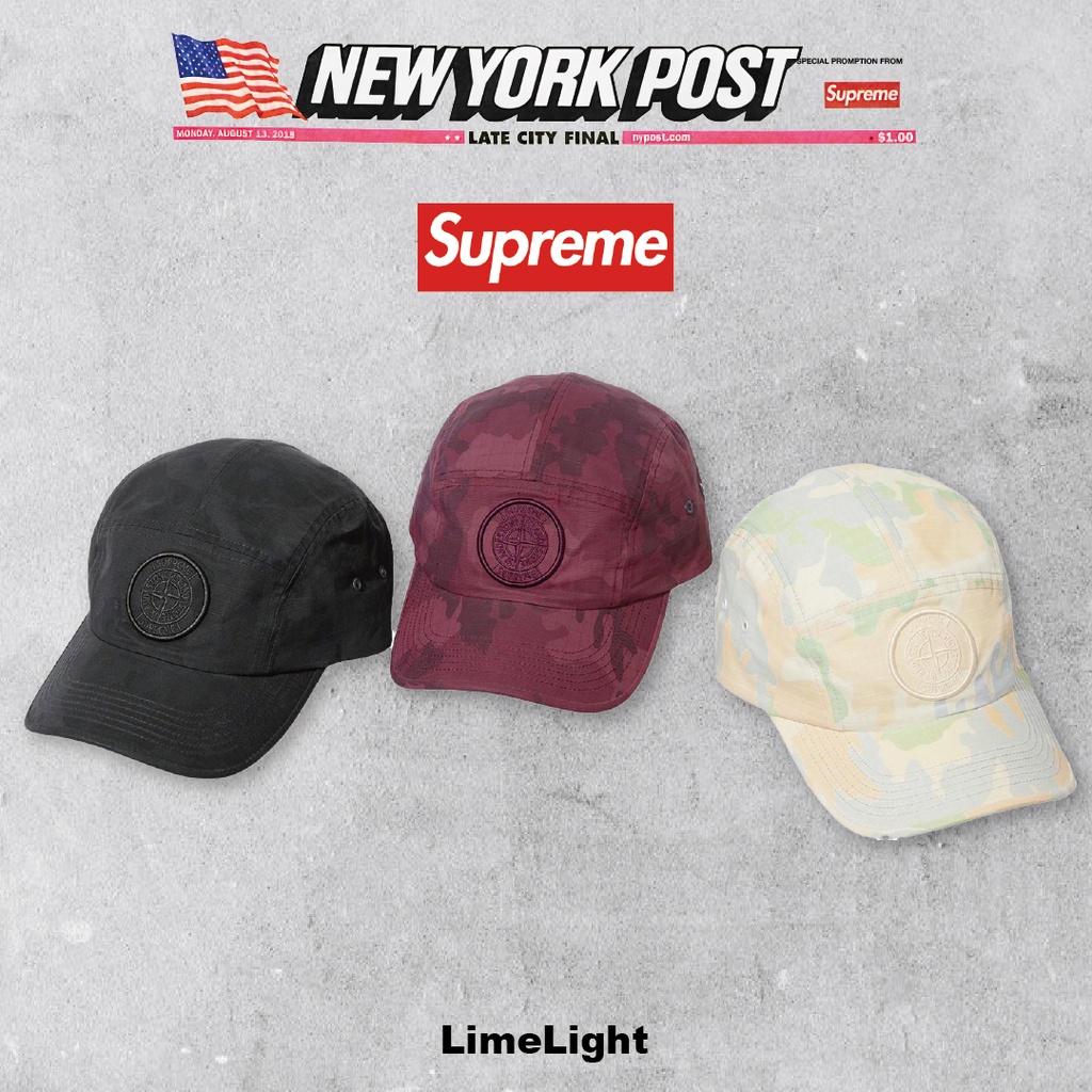 ☆LimeLight☆ Supreme️ Stone Island️ Camo Ripstop Camp Cap 帽