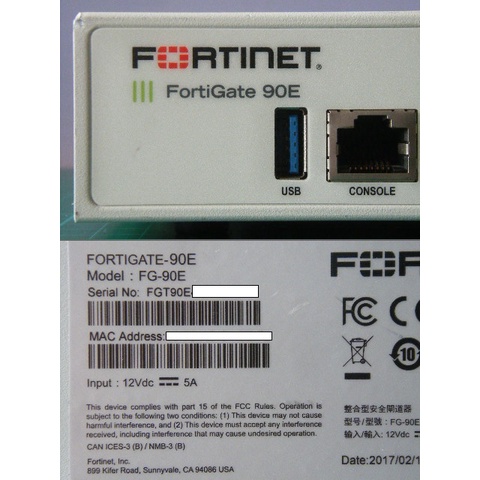 Fortinet Fortigate 90E UTM Firewall 授權至2022/2023/2024 附原廠電源| 蝦皮購物