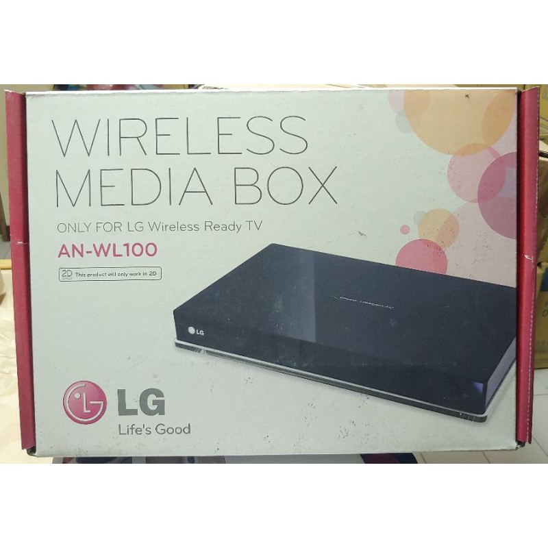 【現貨出清】LG電視專用 無線多媒體集線盒AN-WL100W(不是數位天線不是機上盒沒有第四台) | 蝦皮購物