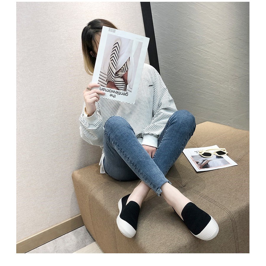 飛織布包鞋【台灣現貨快出】樂福鞋、外出鞋懶人鞋、貝殼鞋、平底鞋、透氣舒適平底鞋、包鞋上班鞋、舒適鞋、通勤鞋、休閒鞋、大尺碼、小尺碼T2