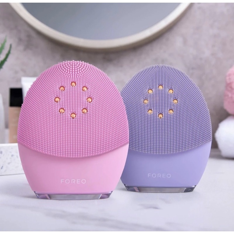 FOREO LUNA 3 Plus - 敏感肌微電流緊膚洗臉機送修護精華露| 蝦皮購物