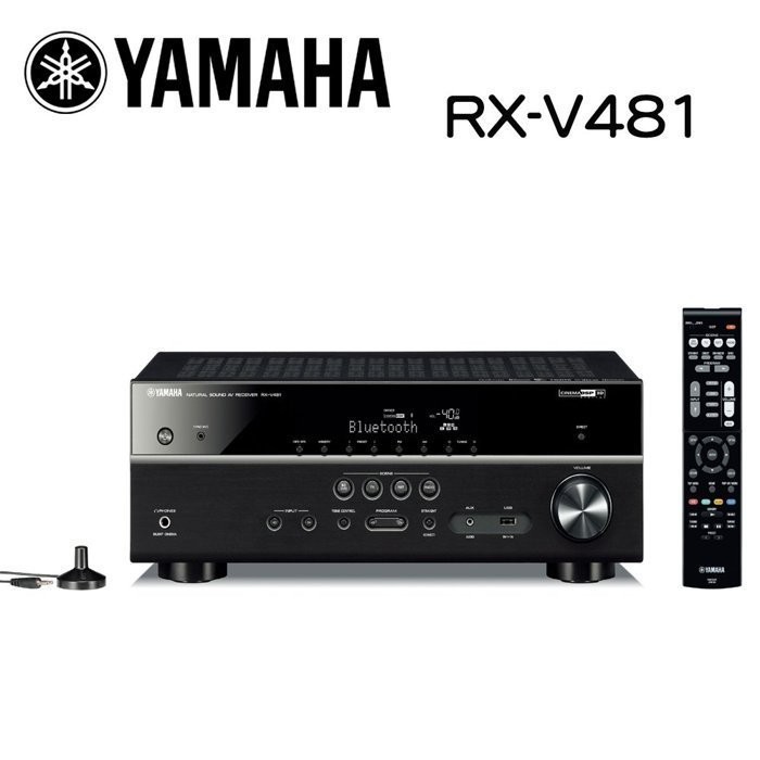 洪愷音響]YAMAHA RX-V481 藍光擴大機全新公司貨| 蝦皮購物