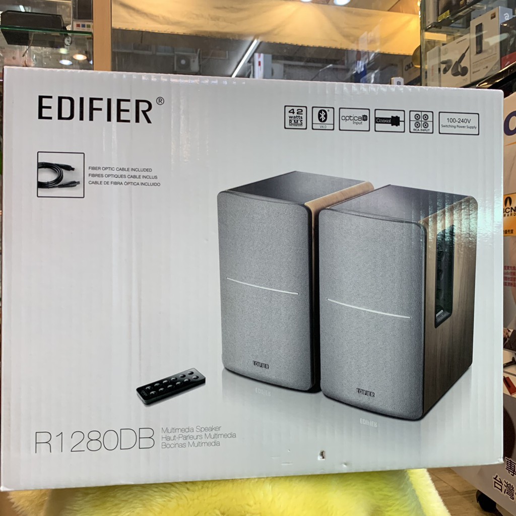公司貨非平輸.水貨. 震撼低音 漫步者 EDIFIER R1280DB 光纖/藍牙/同軸 無線重低音電腦喇叭 視聽影訊 | 蝦皮購物