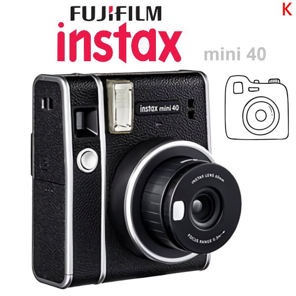 現貨免運FUJIFILM instax mini 40 富士拍立得復古時尚自拍模式以黑色為