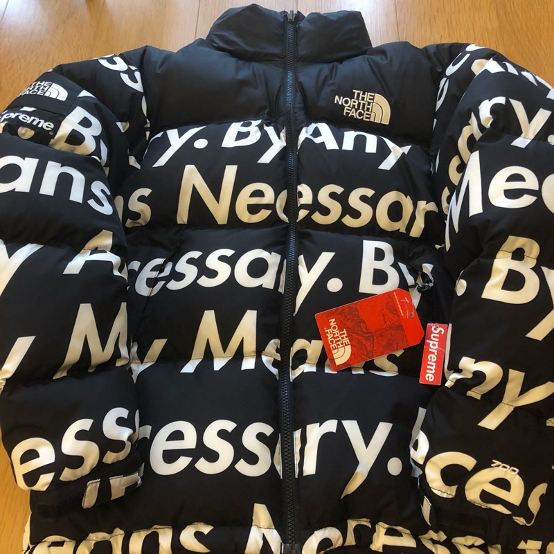 SUPREME X THE NORTH FACE 不擇手段羽絨衣 黑M BY ANY MEANS NECESSARY