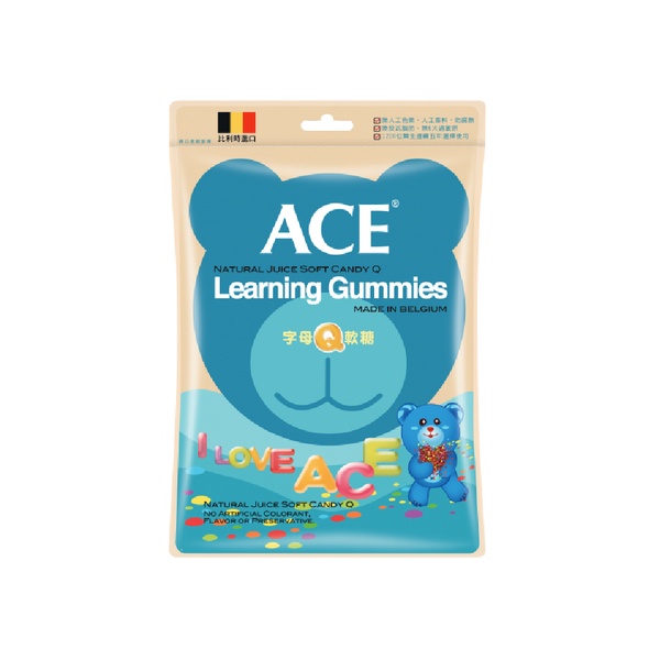 【ACE】無糖/字母/水果/酸Q熊 Q軟糖量販包 | 蝦皮購物