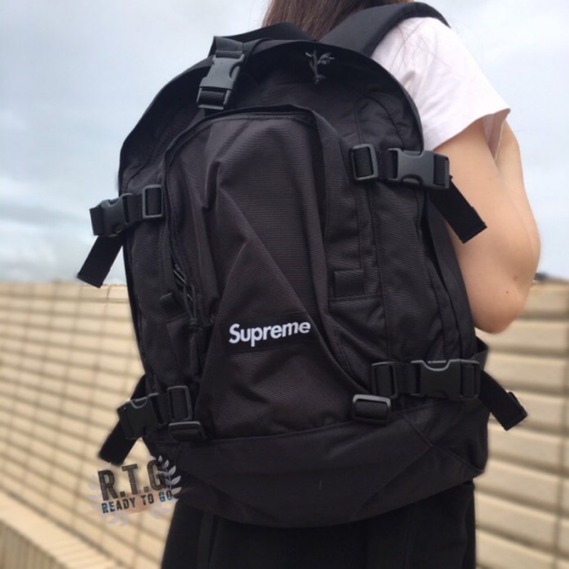 RTG】SUPREME FW 19 BACKPACK 47TH 後背包黑色經典日本開季購入現貨在