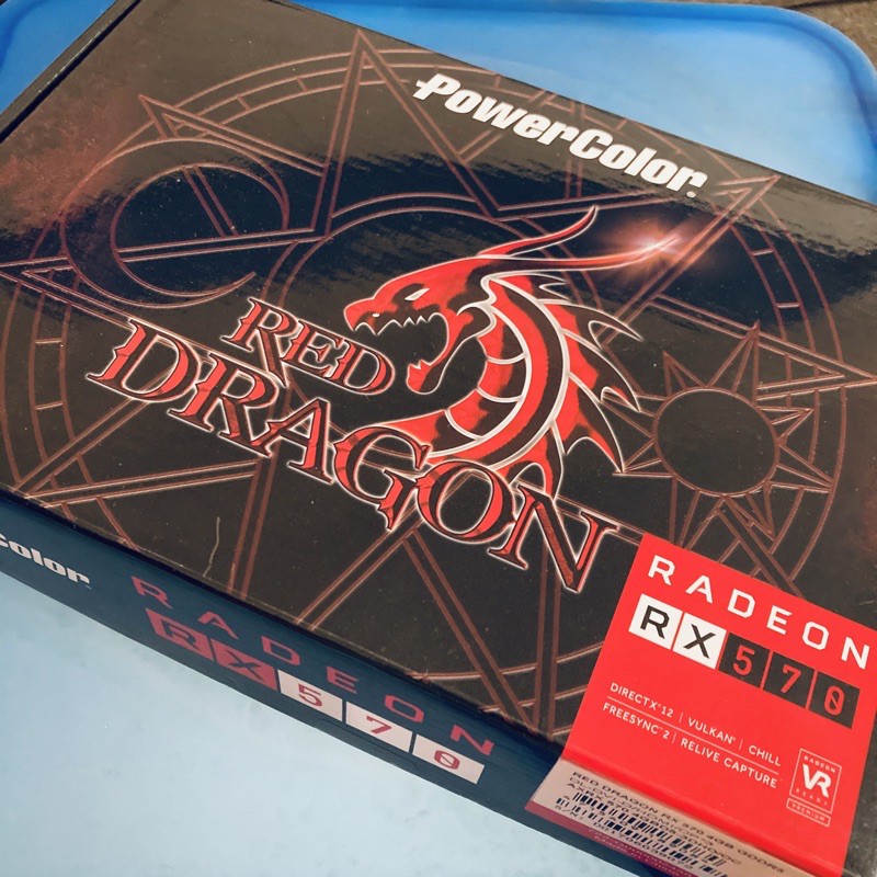 撼訊】PowerColor Red Dragon Radeon™ RX 570 4GB二手顯示卡/保固內