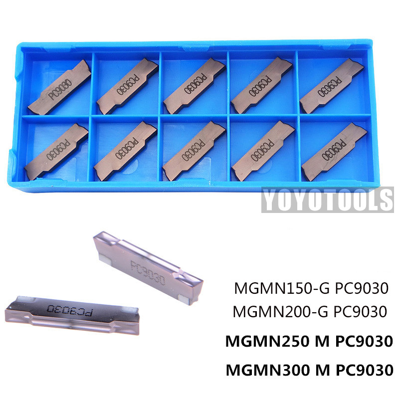 10pcs MGMN300 M PC9030 車刀硬質合金刀片車床 CNC MGMN 300 分型和開槽零件 | 蝦皮購物