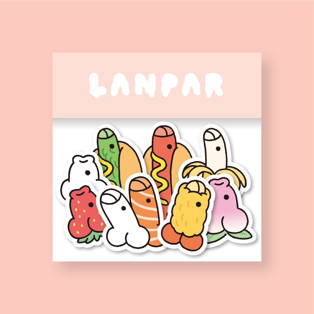 Lanpar 貼紙｜ㄐㄐ圖鑑貼紙包 | 蝦皮購物