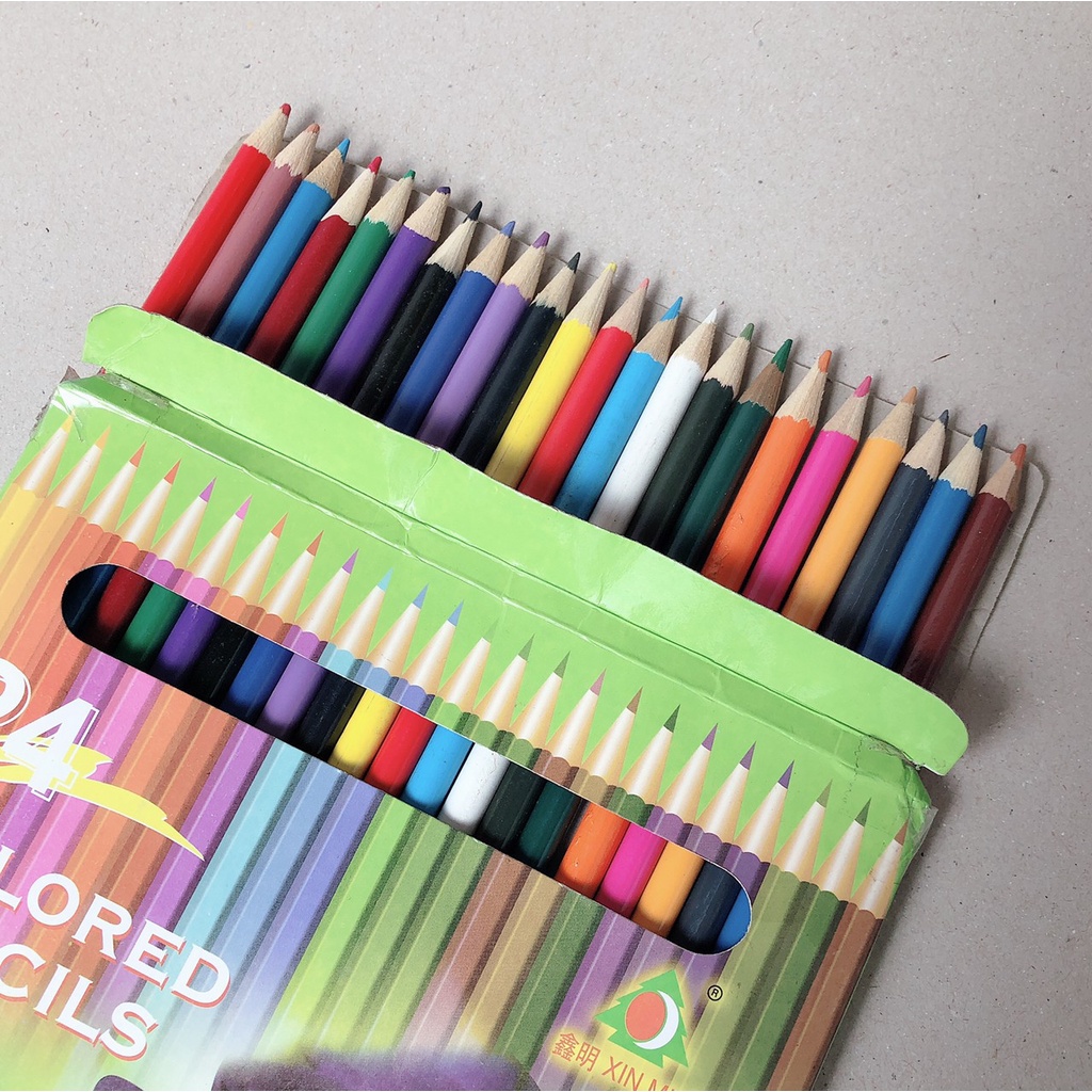 COLORED PENCILS》彩色鉛筆24色| 蝦皮購物