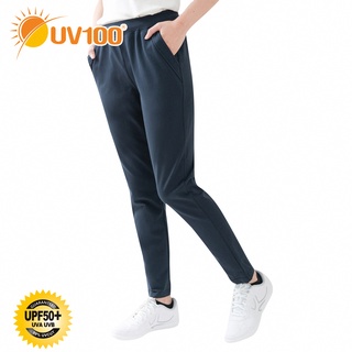 【UV100】 防曬 抗UV-造型舒適修身褲-女(CA21097)