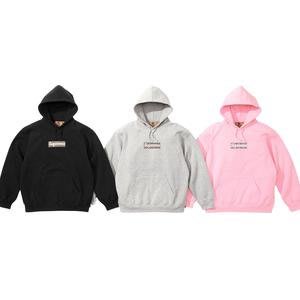 S.M.P】SUPREME SS22 Burberry Box Logo Hooded Sweatshirt 帽T | 蝦皮購物